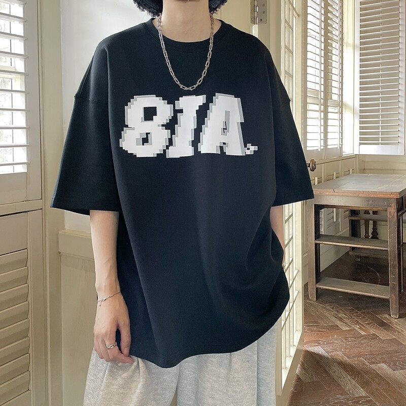 240克马赛克印花短袖T恤男女814-1-T237-P4259（棉）,男装T恤,星座814-1