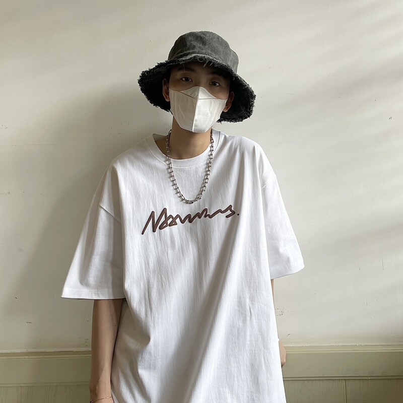 手写体发泡短袖T恤男女 814-1-T2314-P3849（250克棉）图片