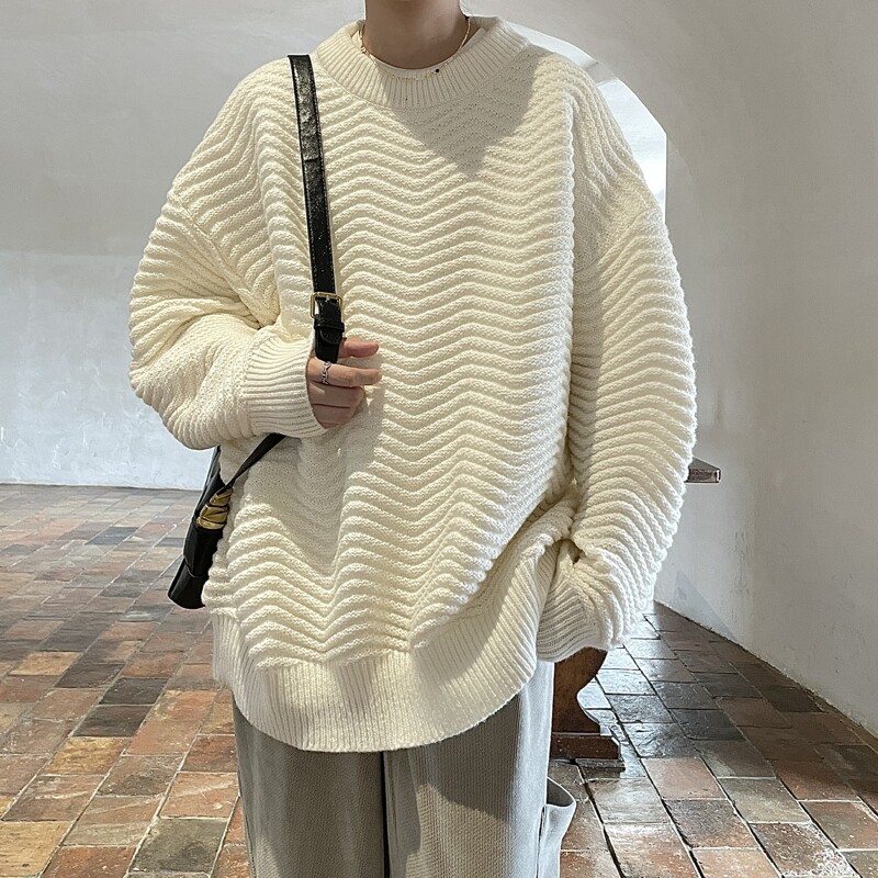 814-1-M308-P68 89 立体波浪纹毛衣（聚酯纤维）图片