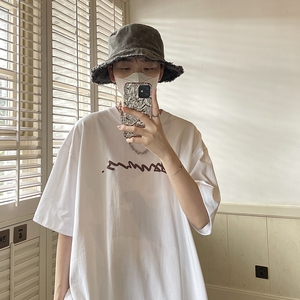 手写体发泡短袖T恤男女 814-1-T2314-P3849（250克棉）图片