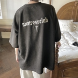 280克麂皮绒立体刺绣短袖T恤814-1-T91-P45控59（100聚酯纤维），男装T恤，星座814-1