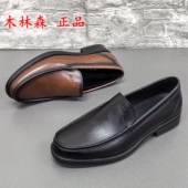 休闲皮鞋 商场正品 牛皮商务休闲男士 套脚正装 撤柜断码 处理春秋新款