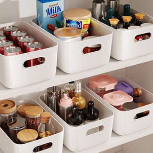 桌面收纳盒家用化妆品抽屉塑料储物小杂物零食宿舍筐居家日用套装