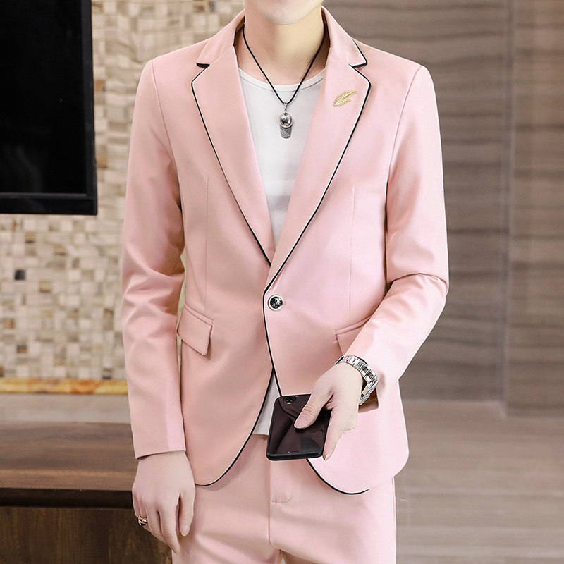 306B-2-T105-P1252025春季男装西装西裤两件套装修身西服,男装西服套装,星座507A（原星座306B-2）