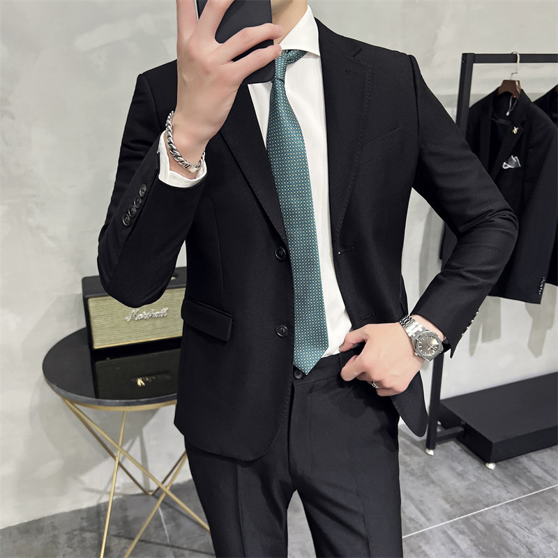 306B-2-T686-P2302025秋冬男士双扣西服两件套装结婚礼服,男装西服,星座507A（原星座306B-2）