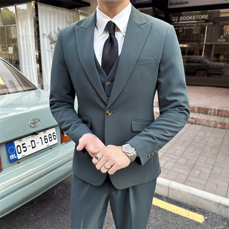 306B-2-SJT7768-P2952025春装英伦时尚正装西服三件套装礼服商务,男装西服,星座507A（原星座306B-2）
