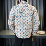 507A-K088-P752025春季时尚碎花夹克青年外套小伙社会，男装夹克，星座507A（原星座306B-2）