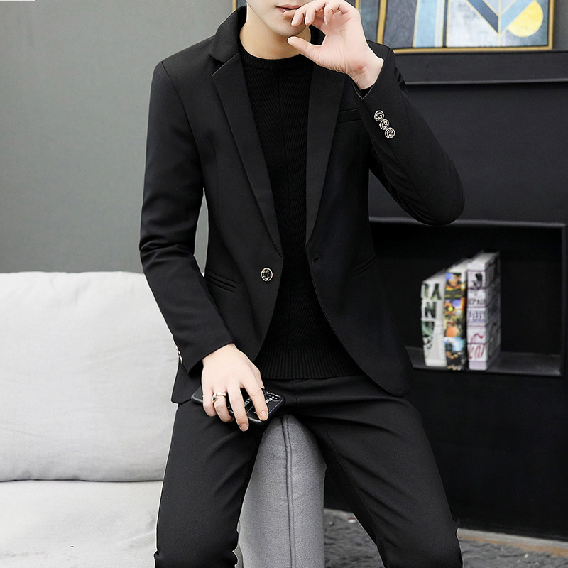 306B-2-LJT917-P1252025秋冬男士西服西裤两件套装时尚青年礼服,男装西服,星座507A（原星座306B-2）