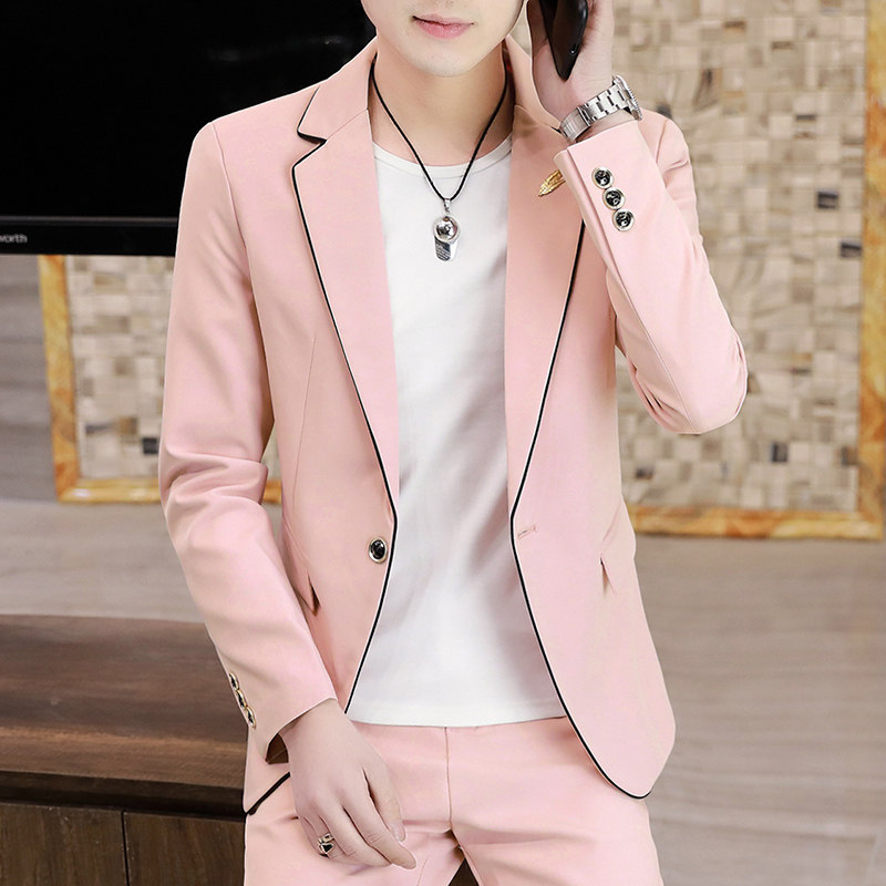 306B-2-T105-P1252025秋季时尚男士纯色西服西裤两件套装,男装西服,星座507A（原星座306B-2）