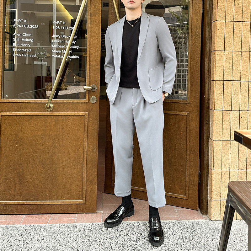 306B-2-LJT8000-P2002025春季时尚英伦轻熟风男士西服两件套装,男装西服,星座507A（原星座306B-2）