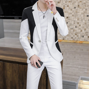 306B-2-T168-P125 2025秋季男士西服两件套修身职业装西服套装图片