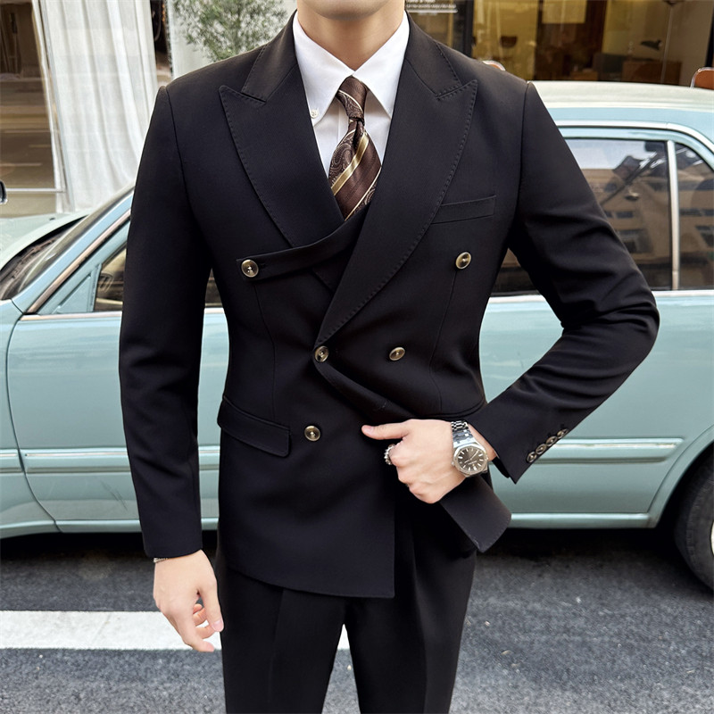 306B-2-SJT7722-P3052024英伦绅士时尚正装西服三件套结婚礼服,男装西服,星座507A（原星座306B-2）