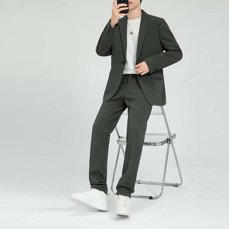 306B-2-LJT8660-P2302025秋装休闲男士小西装西裤两件套装礼服,男装西服套装,星座507A（原星座306B-2）