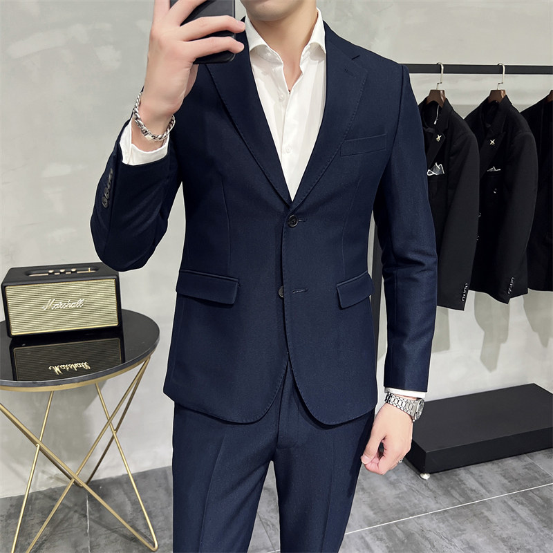 306B-2-T686-P2302025春季男士双扣意式西服套装正装西装礼服,男装西服套装,星座507A（原星座306B-2）