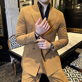 507A-T7722-P2452025秋季时尚双排扣英伦青年西服三件套装，男装西服，星座507A（原星座306B-2）