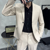 306B-2-T639-P2252025秋冬男士单扣西服两件套装时尚英伦西服，男装西服，星座507A（原星座306B-2）