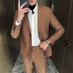 507A-T639-P225 2025春季时尚男士西服西裤两件套装礼服图片