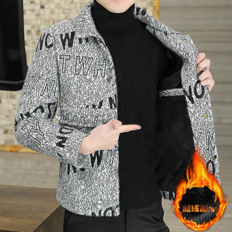 306B-2-M13-P110秋冬男士时尚加绒加厚金貂绒外套毛呢大衣,男装毛呢大衣,星座507A（原星座306B-2）