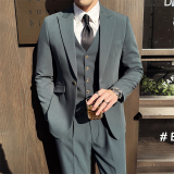 306B-2-SJT7768-P295秋装时尚三件套西服礼服结婚，男装西服，星座507A（原星座306B-2）