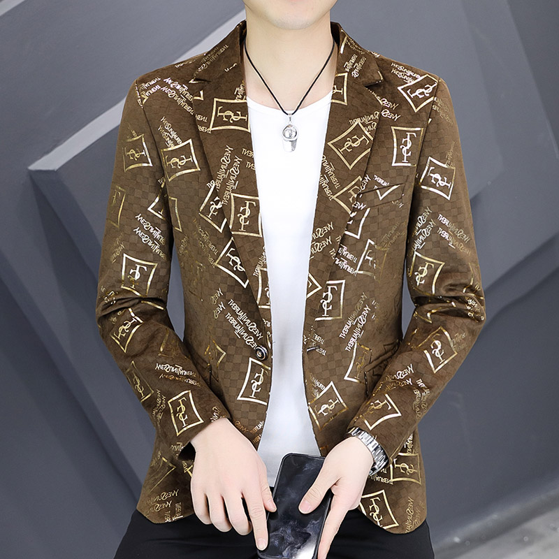 306B-2-X321-P802023春季男士条纹小西装青年修身西服外套,男装西服,星座507A（原星座306B-2）