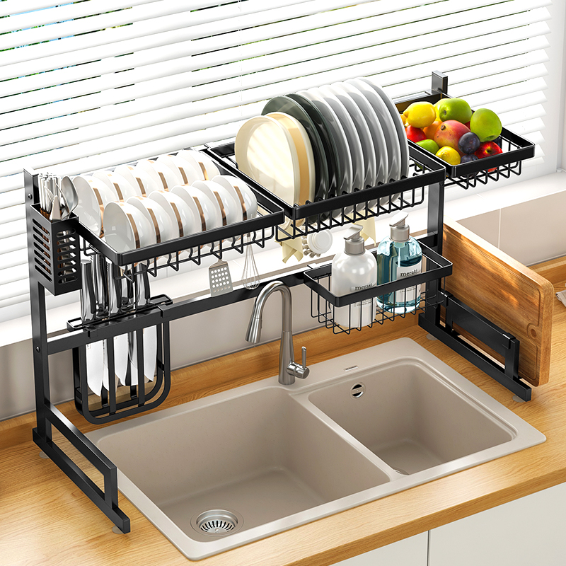 可伸缩沥水收纳大容量