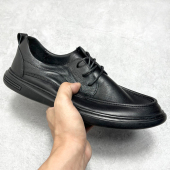 商务休闲皮鞋 软皮软底真皮透气通勤上班工作英伦西装 高档系带男士