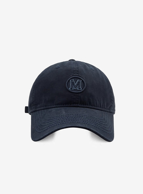 Charn Kiond帽子设计师联名款M字母刺绣棒球帽情侣百搭软顶鸭舌帽