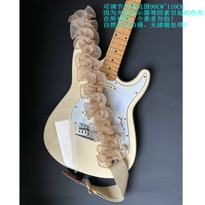 原创立体花边超美个性吉他背带