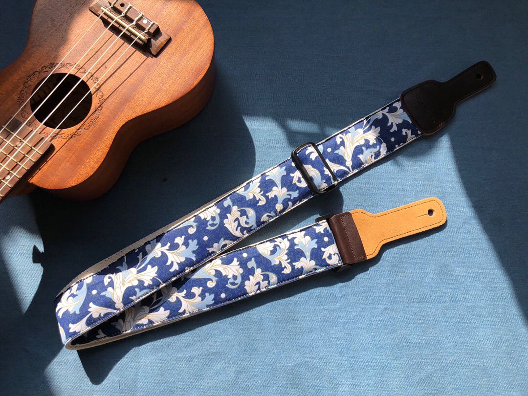 纯手工复古海绵垫FLORAL吉他带电吉他带民谣吉他背带GUITAR STRAP