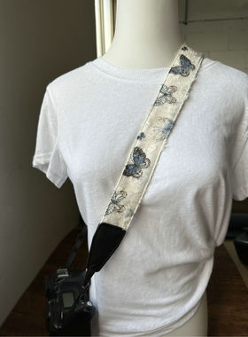 UNIKSTRAP纯手作梦幻蝴蝶相机背带超结实斜跨相机带真皮皮头