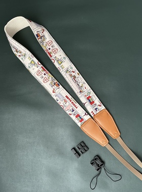 Unikstrap手作可爱卡通通用相机背带斜挎相机带Camera strap腕带