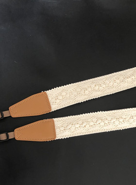 原创纯手工精美蕾丝文艺范相机背带微单单反及拍立得Camera strap