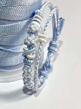 手工编织国潮桃花结&酒窝结手链手绳八股编diy可穿金银饰手牌