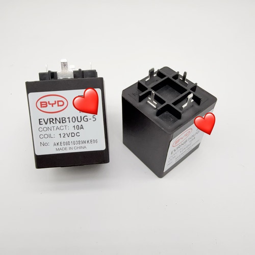 BYD比亚迪新能源高压直流接触器继电器 EVRNB10UG-5 4脚 12V 10A