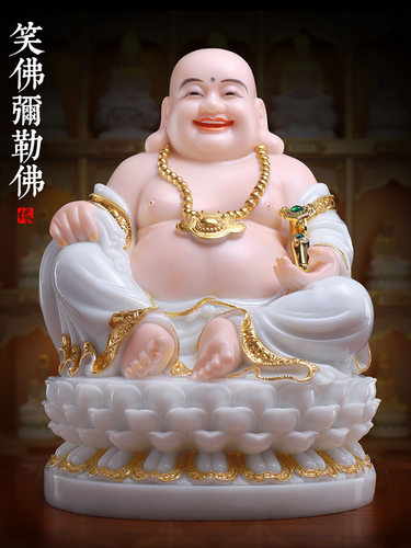 0A3T汉白玉释迦牟尼像观音菩萨地藏王佛像弥勒佛娑婆三圣全堂