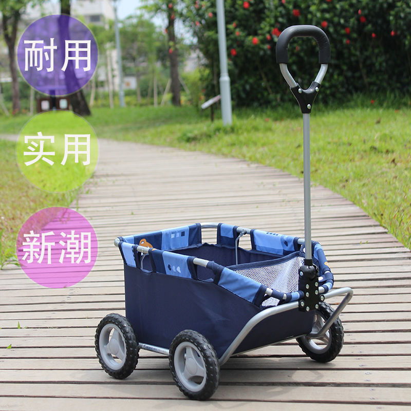 狗拉车宠物四轮小玩具置物车宝宝玩具车过家家推拉车出游推车