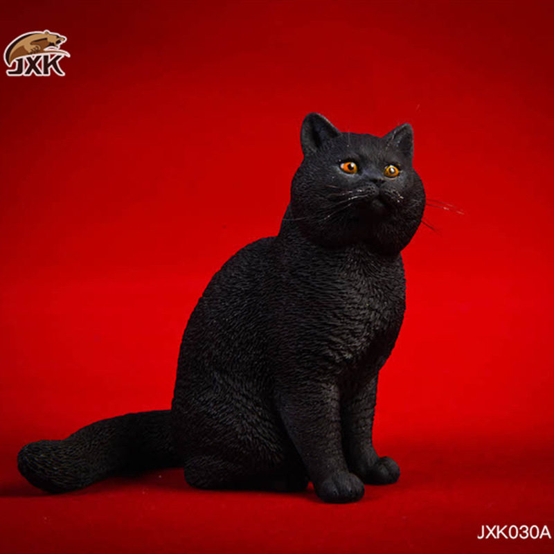 英国短毛猫/蓝猫/黑猫模型 仿真小猫咪英短周边玩偶手办摆件图片