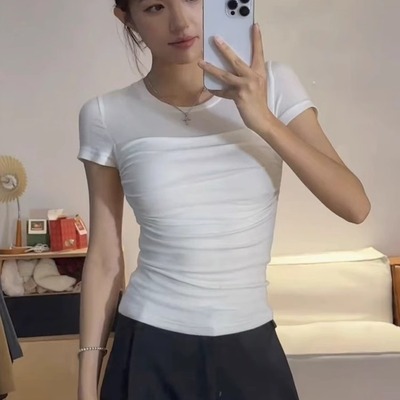 【赠运费险】弹力修身收腰上衣