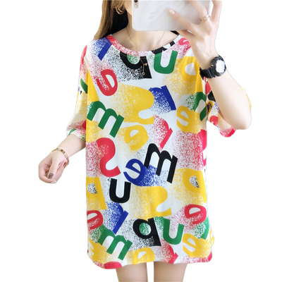 蹦迪女装宽松mschf衣服短袖t恤