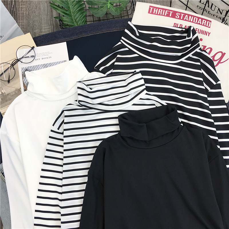 新款春秋冬ins潮风长袖t恤打底衫