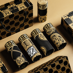 黑金冰丝内裤 衩男款 夏季 透气男生平角四角棉裤 透气2025新款 男士