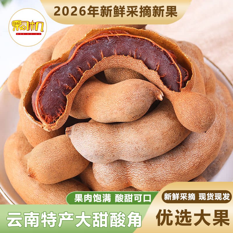酸角云南特产甜酸角一级大果孕妇零食水果大甜角罗望子蜜饯果脯