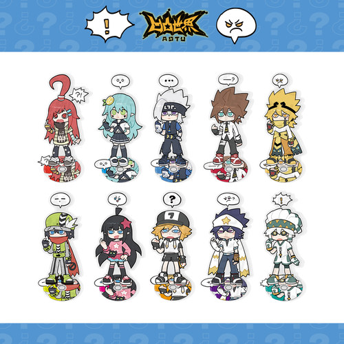 七创社凹凸世界抽象简笔画小立牌