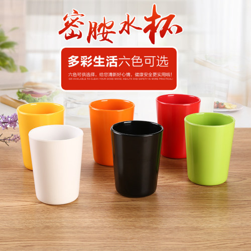 密胺杯子彩色仿瓷酒店商用餐厅