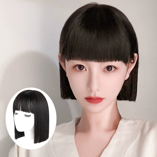 Шлем для парика, сетка для волос, комиксы, реалистичная челка, средней длины, популярно в интернете