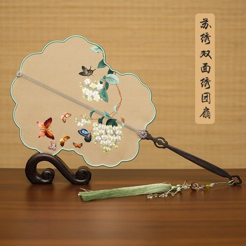 苏州摆件道具礼品刺绣团扇新款
