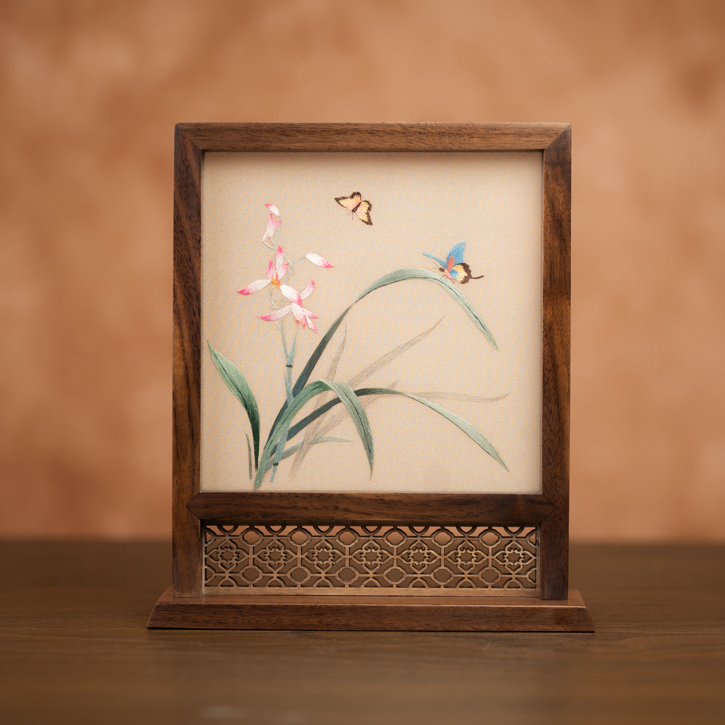 中式刺绣摆件复古风双面绣工艺品家居装饰摆台苏州特色国风伴手礼