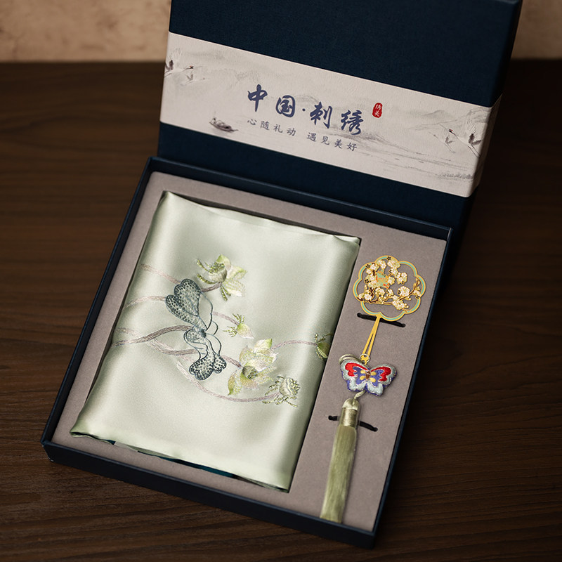 刺绣围巾苏州绣美礼品国风伴手礼