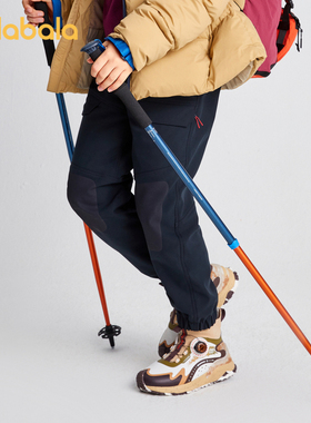 【bp】巴拉巴拉高端冬山野徒步B-ProTech+户外软壳耐磨保暖长裤