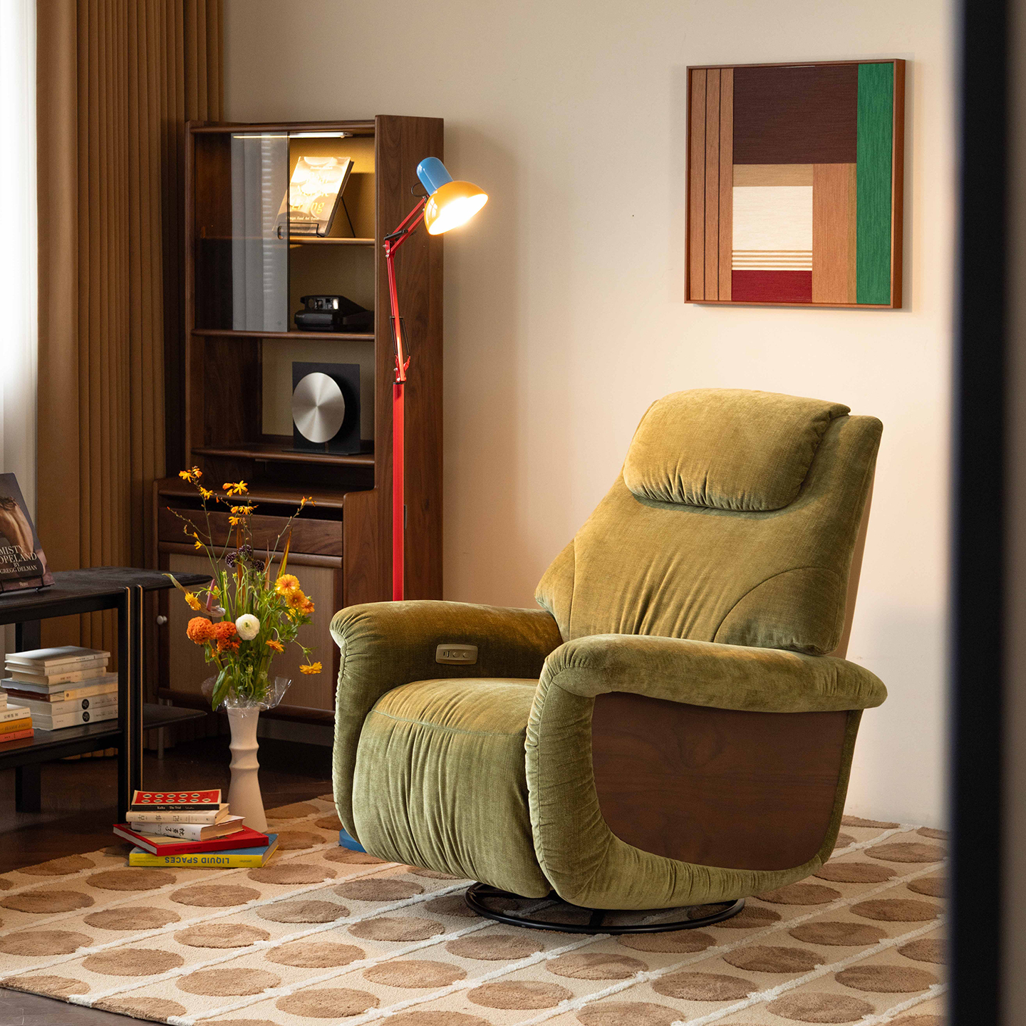 大福功能椅 致家家居 |单人位功能沙发电动懒人椅布艺单人沙发